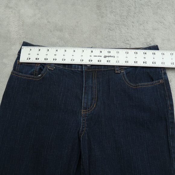 Chico's Platinum Jeans Women's 1S US-8 Short Blue Mid-Rise Boot Leg 29" Inseam - Picture 16 of 16